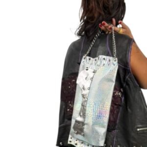 ΜΕΤΑΛΛΙΚΗ ΔΕΡΜΑΤΙΝΗ ΤΣΑΝΤΑ LOLA (glam rock style)