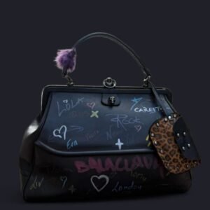 VINTAGE ΔΕΡΜΑΤΙΝΗ ΤΣΑΝΤΑ (made by HIPPIELOVEva)