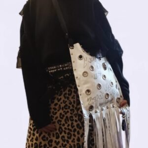 ΔΕΡΜΑΤΙΝΗ ΤΣΑΝΤΑ CARLITA (ΦΤΙΑΧΤΗΚΕ ΣΕ ΣΥΝΕΡΓΑΣΙΑ ΜΕ GUANTANA CUSTOMS ΓΙΑ ΤΟ FASHION WEEK2025)